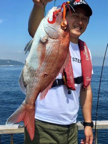 1.25kg・・東京湾初めてのタイラバで・・早川さん　良かったです！