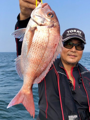 加藤さん・・綺麗なピンクは1.07kg・・・！