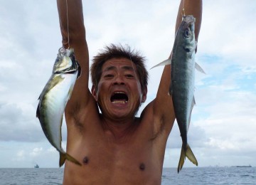 結構なアジがダブルで・・・