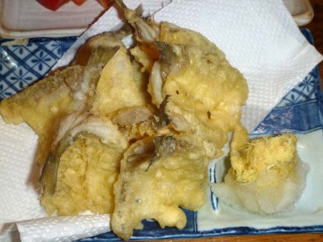 キスの天ぷらはいつもの丸ちゃんで揚げてもらいふんわりとして美味しかった！！！