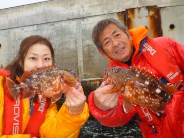 メバルの次はカサゴのダブルヒット！