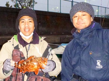 日が暮れる頃帰港。お疲れさま・・・！！！