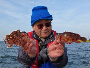 このポイントはカサゴも・・・山口さん