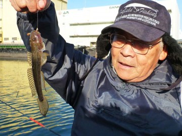 数が出ないが大型のハゼのアタリを堪能・・・山口さん