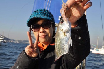 食い渋い中釣れたのは・・・・タチウオの歯型がくっきり！