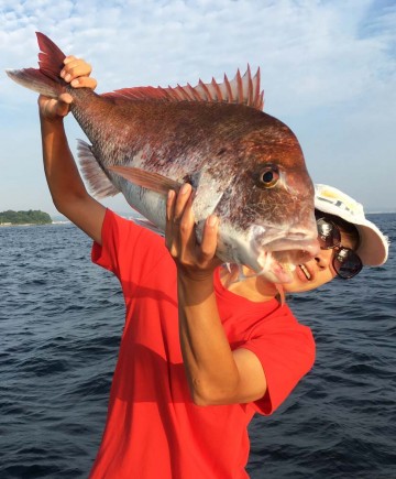 最初の流しですぐヒット・・・3.88kg65cm