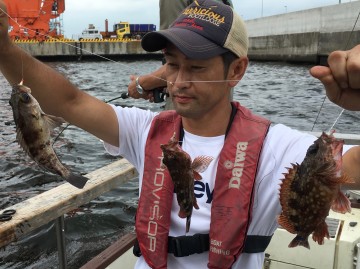 なんとサビキに3連ちゃん・・・！