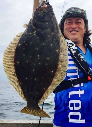岡部さんにタイラバでヒラメが・・・1.58kg