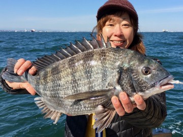 久しぶりのクロダイ・・・2.06kg・・・！