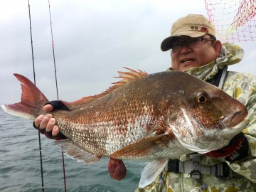 納竿直前に・・・4.63kg・・・おめでとう・大江さん