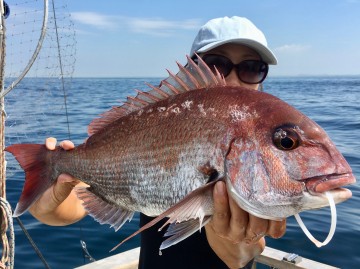 1.71kg・・・最初の流して綺麗なピンクが・・・！