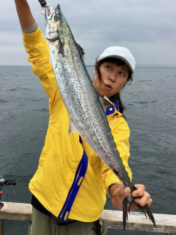 浅場・・30mでサワラ73cmがヒット・・・！