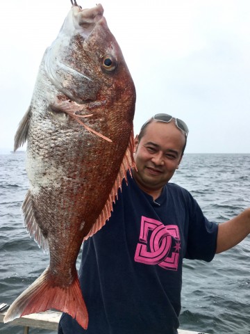 最初の流しで3.15kgは浜ちゃん・・・・！