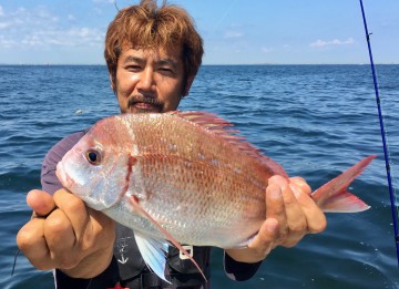 遠藤さんにはハナダイがきました・・・！