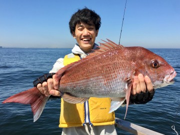 初めての海釣りで2.91kg・・・おめでとう・・・！