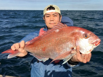 初めてのタイラバで2.95kg・・・やりました・・・須崎さん　おめでとう！！！