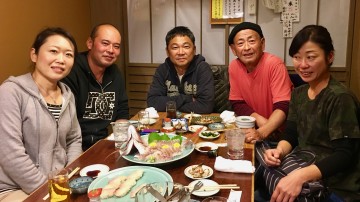 呑川の船長が集まって乾杯・・・！