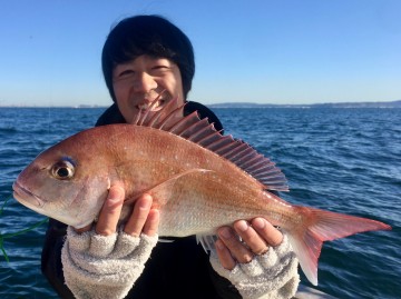 初タイ・・1.12kg・・・清水さん・・・やったね！！！