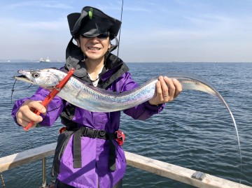 ナイスサイズのタチウオ・・・浅野さん・・・！