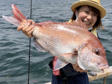 タイラバ二度目にして3.24kg・・・瞳ちゃん・・・おめでとう・・・！