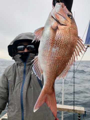 きました・・・綺麗なピンクは840g・・・！