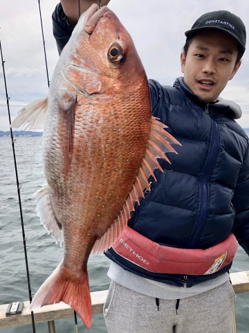 最後の1投げで幸運の・・2.78kg・・・すごいね・・！