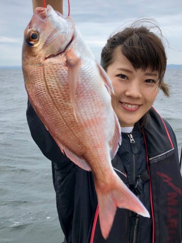 リノちゃん・・・初タイラバで綺麗なピンクを・・・良かった・・・！