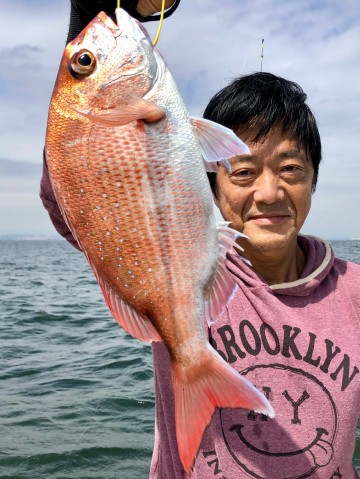 浜ちゃんも・・・綺麗なピンクをヒット・・・！