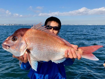 きたよ・・・！　タイラバ初めての大ちゃん・・・3.01kg・・・おめでとう！