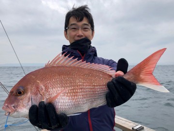 初めてのタイラバで2.31kg・・・村田さんおめでとう・・・！