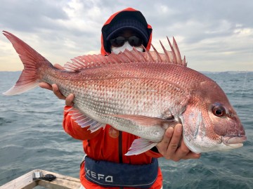 きたよ・・・グッドサイズ・・・3.39kg・・・！