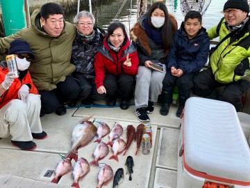 タイラバ釣り・・・楽しかったそうです・・・！